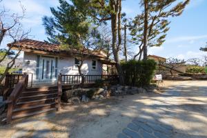 Clear morning pet friendly pension