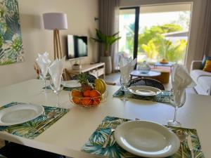 Tropical beachfront apartment