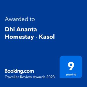 Dhi Ananta Homestay - Pure Veg
