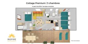 Campings INSPIRE Villages - Marennes Oleron : Cottage Premium - 3 Chambres