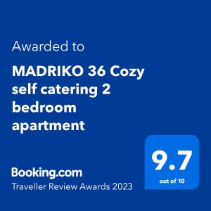 MADRIKO 36 Cozy self catering 2 bedroom apartment