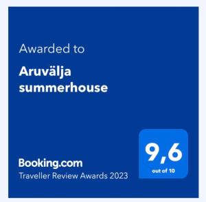 Aruvälja summerhouse