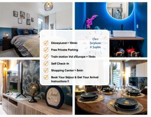 Appartements Chez Stephane & Sophie - 10min DisneyLand, Free Parking, Big Garden : photos des chambres
