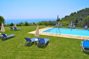 Studio Apartments with pool Panorama sea view Pelekas Beach Corfu
