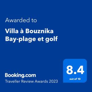 Villa à Bouznika Bay-plage et golf