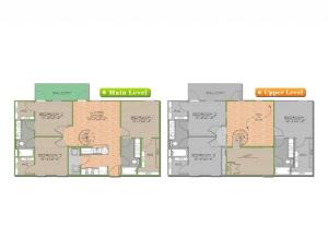 Spiral Stairs to Loft Bedroom Balcony with Shade