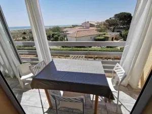 Le Carlton -Beau F2 front de mer Balcon - Leucate-Plage