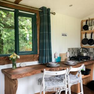 Shire the Shepherds Hut at Pentref Luxury Camping