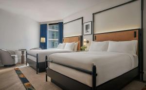 Partial River View Queen Queen room in Pendry Washington DC - The Wharf