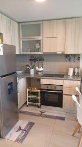 Depto con piscina y laguna artificial en Las cruces