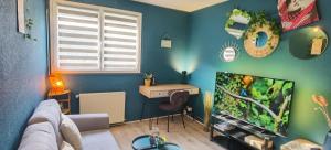 Appartements Charmant T2 proche Chateau, Gare, UCO, Parking prive : photos des chambres