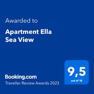 Apartment Ella Sea View