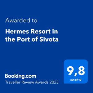 Hermes Resort in the Port of Sivota