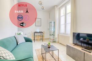 Joli Appartement 20 minutes Paris, Orly, CDG, Disney, Wi-Fi & Netflix