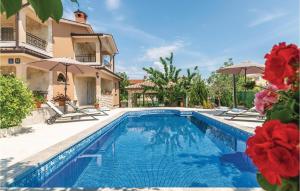 Stunning Home In Nedescina With 4 Bedrooms, Wifi And Outdoor Swimming Pool