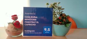 CASA RURaL BENIDORM FINESTRAT EL CAPRICHO