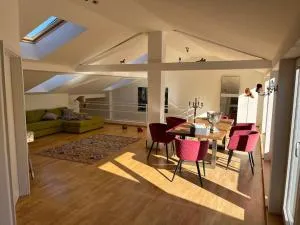 Sonnige Loft mit Terrasse, Ladestation für Elektrofahrzeuge - 施泰法