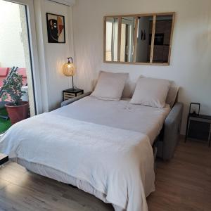 Studio climatisé cosy avec grande piscine chauffée