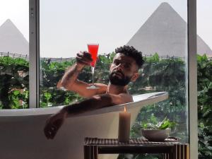 Jacuzzi pyramids view