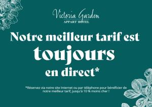 Appart'hotels Victoria Garden Bordeaux Centre : photos des chambres