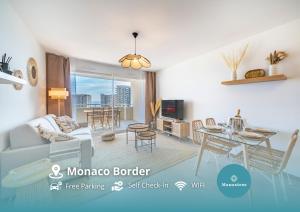 Appartements Terrasse Vue Mer, 5mn Monaco, Parking Gratuit : photos des chambres