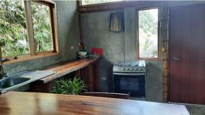 Hostería Mar e iguana