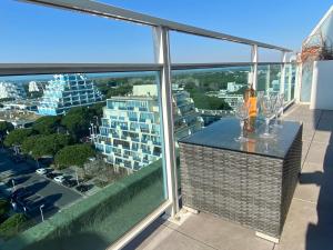 Appartements Le Panoramique, P2 vue sur mer, clim, centre ville, WIFI : photos des chambres