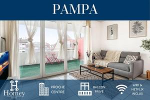 HOMEY PAMPA - New Proche centre Parking gratuit wifi Proche gare