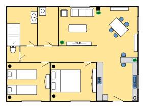 Maisons de vacances Le Watt'else : Maison 2 Chambres