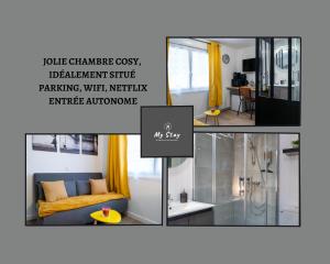 Belle petite chambre privée de 9m2, avec SDC et WC, Wifi et Netflix