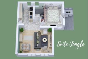 Appartements SUITE JUNGLE - JARDIN, NETFLIX et PARKING - Le Manoir aux Pommes : photos des chambres