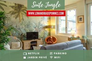 Appartements SUITE JUNGLE - JARDIN, NETFLIX et PARKING - Le Manoir aux Pommes : photos des chambres