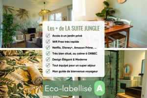 Appartements SUITE JUNGLE - JARDIN, NETFLIX et PARKING - Le Manoir aux Pommes : photos des chambres