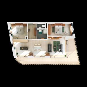 Superior Two-Bedroom Suite room in Aparthotel Lípa