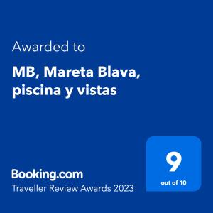 MB, Mareta Blava, piscina y vistas