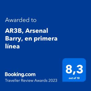 AR3B, Arsenal Barry, en primera línea