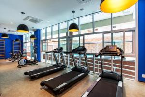 Estanconfor Santos Vista Mar com AC, Garagem, alto 23º andar