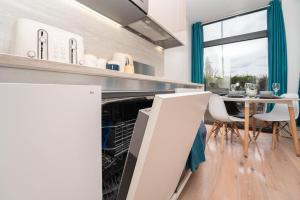 One bed flat with additional double mattress suitable for 4