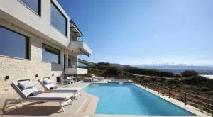 Pachnes Luxury Apartments - Heated Pool, Sea View - Koumpeli