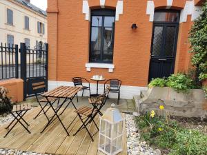 La Baigneuse maison avec jardinet et parking privé, à 200 m plage