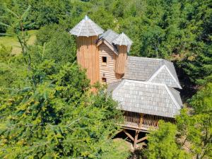 Hotels Cabane Chateau hotel luxe avec spa privatif Aulteribe - Le Peydebe : photos des chambres