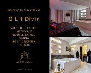 Les Gîtes de Laure - O Lit Divin, Instant de volupté, BALNEO SAUNA, Climatisation, Netflix, 160m de la Cité Médiévale