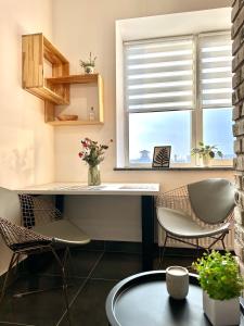 Designer apartments with a coffee machine in the city center