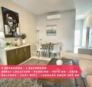 Breathtaking 3-Br Beachside Apt - Parque