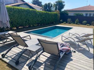 Villas Hiru Alabak - Maison a Biarritz, piscine, jardin, 8 personnes : photos des chambres