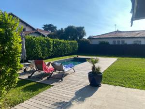 Villas Hiru Alabak - Maison a Biarritz, piscine, jardin, 8 personnes : photos des chambres