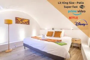 Sainte Baume - Patio - Linge de qualité - Fibre - Confort - Cœur de Ville - 加尔达讷