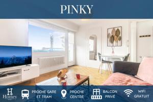 Appartements HOMEY PINKY - Proche Centre / Balcon prive / Wifi : photos des chambres