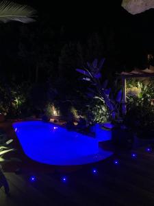 "La Villa Bali", en Bord de Mer à 5 mn des plages avec Piscine à cascade, Grand extérieur unique sur le thème de Bali