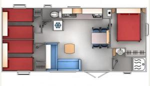 Maisons de vacances Mobile home 6/7 places climatise et ombrage : photos des chambres